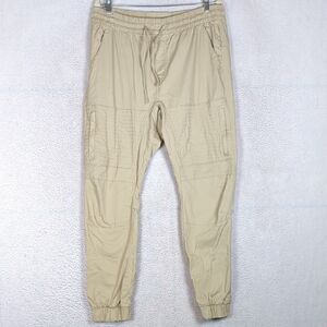 Basement Men's Tan Stretch Casual‎ Slim Fit Joggers Size XL